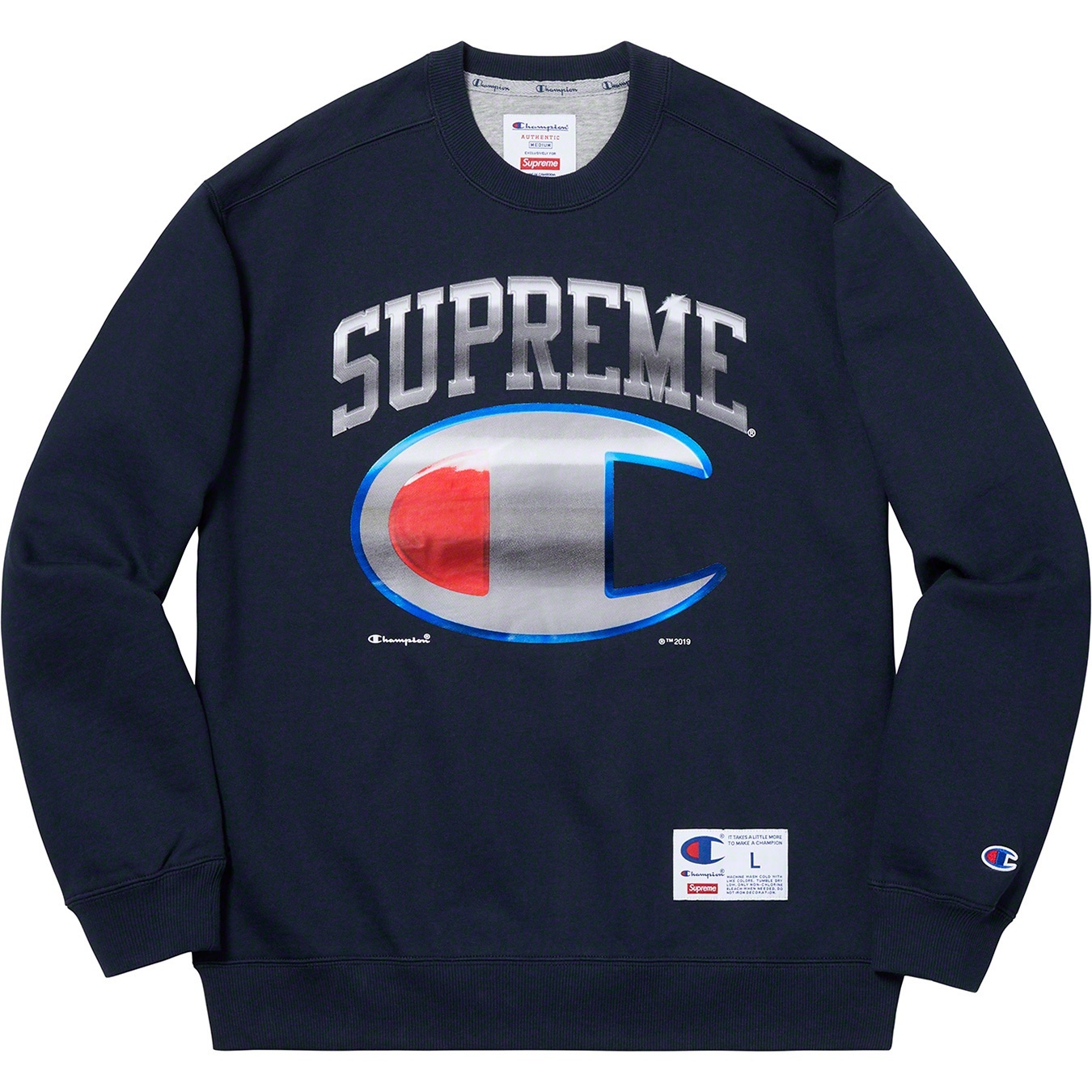 Supreme®/Champion® Chrome Crewneck view 3